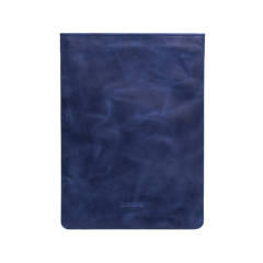 Чохол для ноутбука Wall зі шкіри з підкладкою 13-14" синій