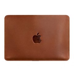Горизонтальний шкіряний чохол для MacBook Air/Pro 13" світло-коричневий