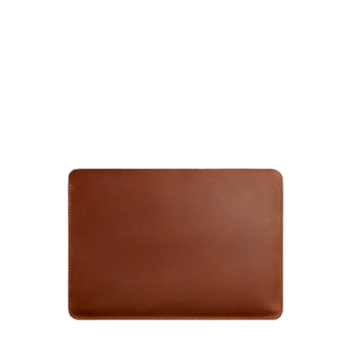 Чохол горизонтальний шкіряний для MacBook Air/Pro 13" світло-коричневий