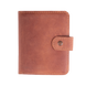 Чехол на паспорт Amsterdam кожаный светло-коричневый