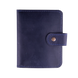 Чохол на паспорт Amsterdam шкіряний синій