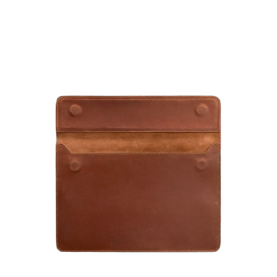 Чохол-конверт на магнітах для MacBook 13'' шкіряний світло-коричневий