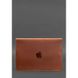 Чехол-конверт на магнитах для MacBook 13" кожаный светло-коричневый
