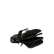 Сумка-месенджер з блискавкою шкіряна чорна