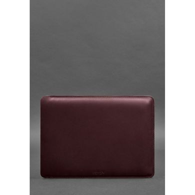 Чохол для MacBook Air/Pro 13" шкіряний вертикальний бордовий