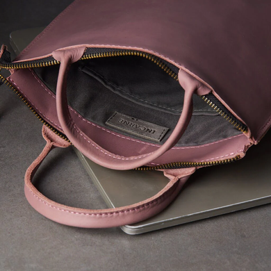 Чехол Atlanta для ноутбука MacBook 13" кожаный розовый