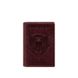 Обкладинка для паспорта з американським гербом шкіряна бордова