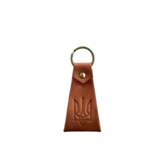 Кожаный брелок с гербом Украины