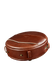 Сумка-рюкзак Maxi кругла шкіряна жіноча світло-коричнева