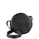 Сумка-рюкзак Maxi кругла шкіряна жіноча чорна