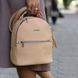 Міні-рюкзак Kylie шкіряний жіночий світло-бежевий