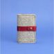 Фетровый женский кард-кейс (визитница) 6.1 с кожаными бордовыми вставками