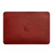 Чохол для MacBook 13" із натуральної шкіри горизонтальний червоний