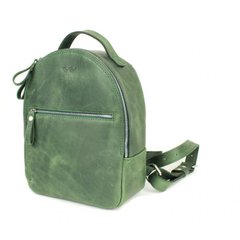 Кожаный рюкзак Groove S зеленый винтажный