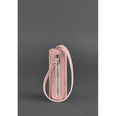 Жіноча шкіряна ключниця 3.0 Тубус рожева