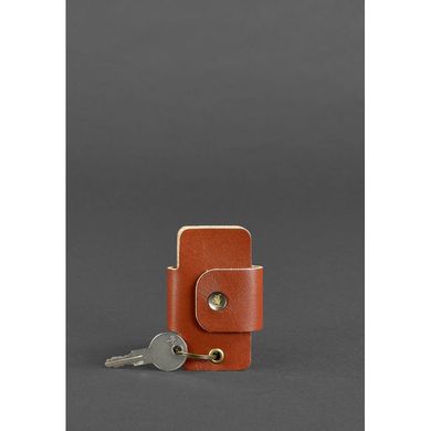 Ключниця 4.0 смарт-кейс шкіряна світло-коричнева