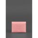 Кард-кейс 3.0 гармошка жіночий шкіряний рожевий з мандалою