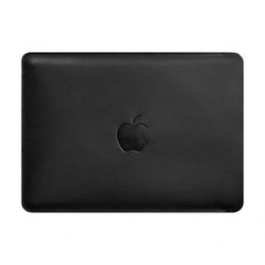 Чехол для MacBook Pro 15-16" кожаный черный